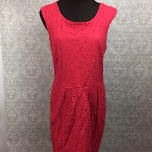 2/$30 2/$30 Tiana B. 10 NWOT Womens Coral Eyelet Sleeveless Spring Dress